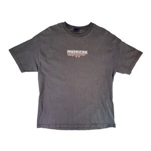 American Chopper Graphic T Shirt Mens XL Motorcycle Spider Web Black